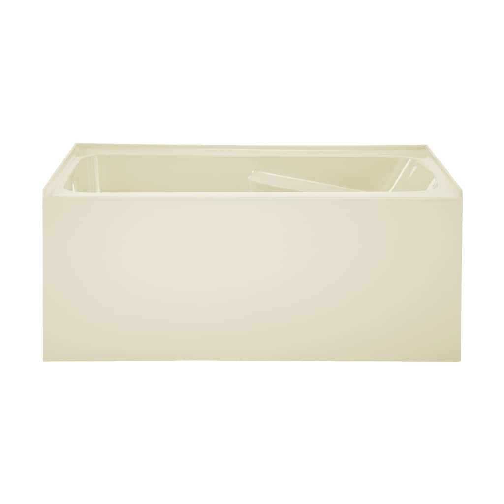 Lausanne 54" X 30" Left-Hand Drain Alcove Bathtub With Apron In Bisque - 30x54 Left
