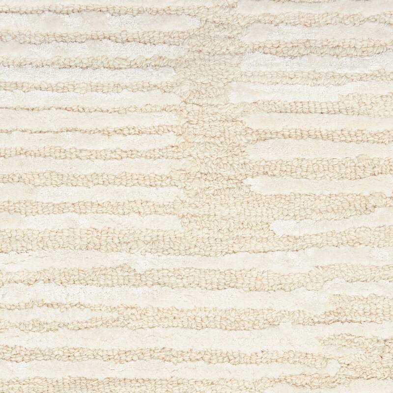 Calvin Klein Linear Modern Textured Shimmer Shag Area Rug