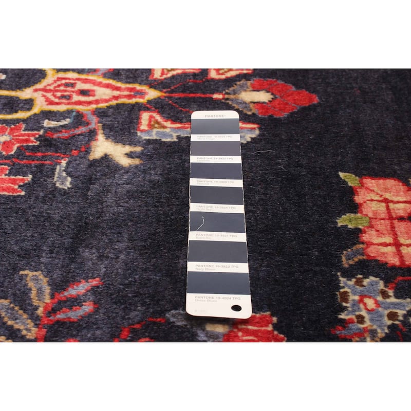 ECARPETGALLERY Hand-knotted Andelz Navy Wool Rug - 3'8 x 6'9