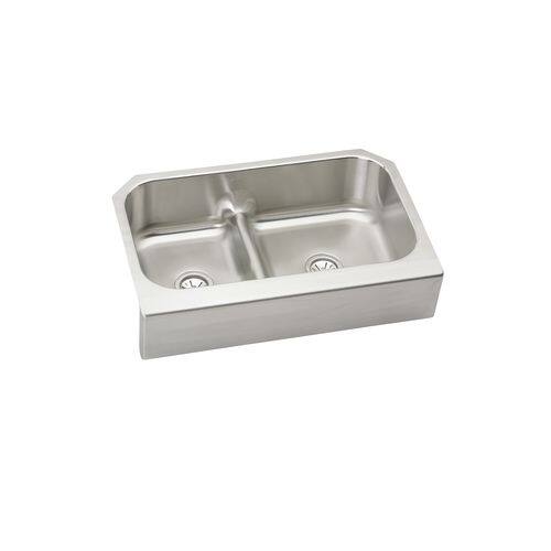 Elkay Eaqduhf3523l Gourmet Stainless Steel 34 5 8 Eaqduhf3523l Gourmet Stainless Steel