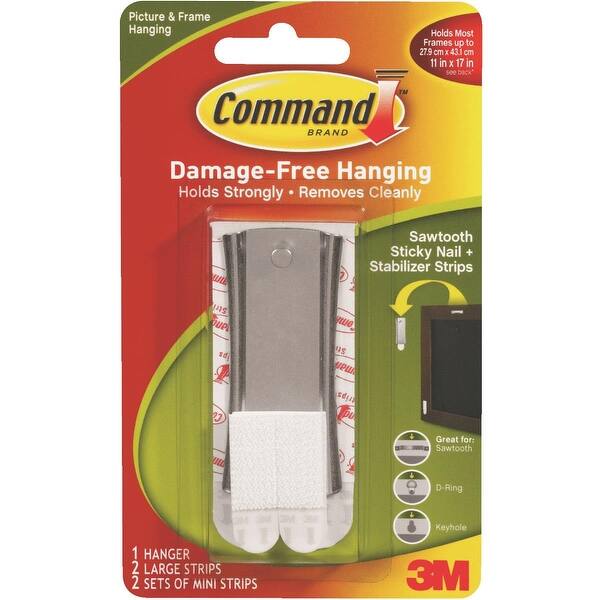 Shop 3m Command Sawtooth Hanger Overstock 12255111
