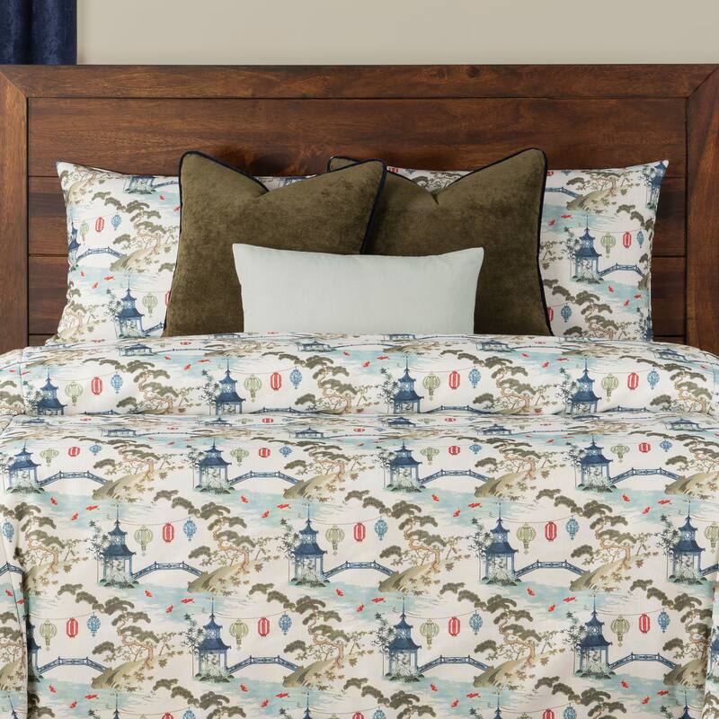 Siscovers Tranquil Japanese Garden Print Duvet Set