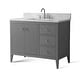 preview thumbnail 76 of 128, Vanity Art 42" Single Sink Bathroom Vanity Cabinet with Engineered Marble Countertop