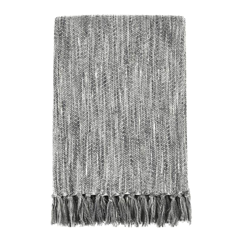 Villa by Classic Home Sharma 100% Cotton Linen 50x70 Throw Blanket