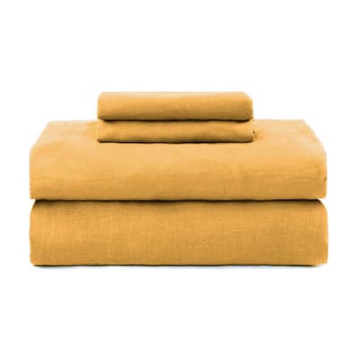 100% French Linen Sheet Set by BOKSER HOME