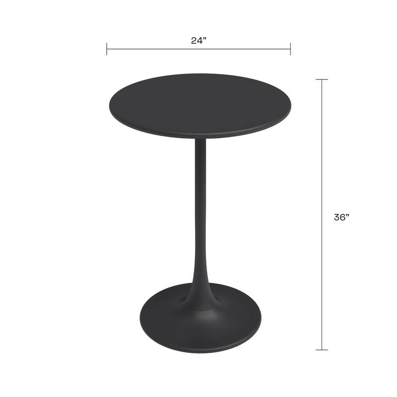 Kurv 24" Bistro Table, Counter Height, Weather Resistant, Indoor/Outdoor