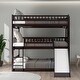 preview thumbnail 36 of 46, Solid Wood Triple Bunk Bed - Full-Over-Full-Over-Full