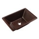 preview thumbnail 2 of 5, Hawking Copper 20" Rectangular Dual Flex Bath Sink with Ashfield Faucet Kit