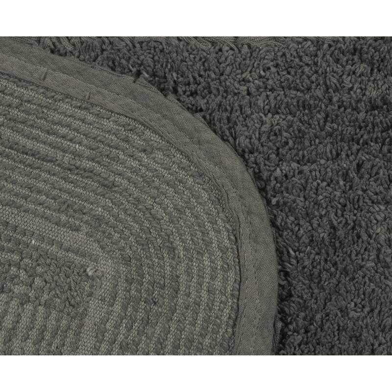 Radiant Collection Absorbent Cotton 2 Piece Set Machine Washable Bath Rug
