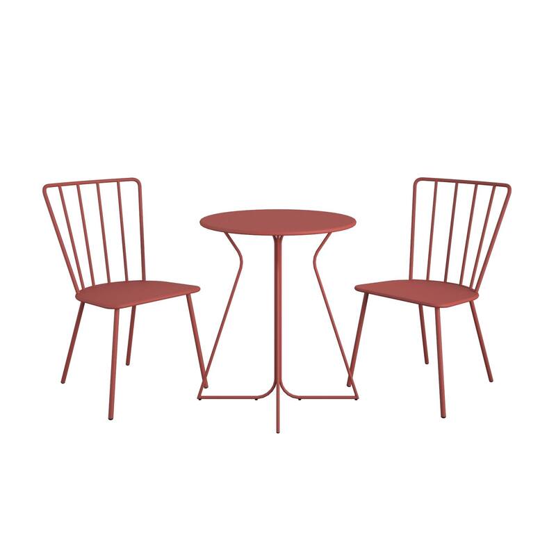 The Novogratz Poolside Collection Heidi 3 Piece Outdoor Bistro Set 3 Piece