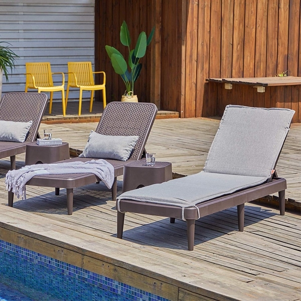 Mahina rattan chaise best sale lounge by havenside home