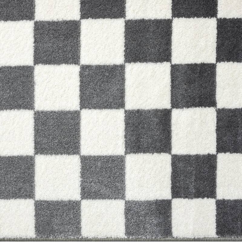 Luxe Weavers Geometric Checkered Area Rug for Living Room and Bedroom