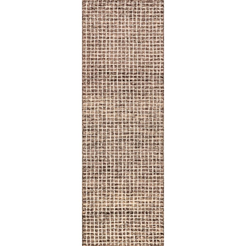 Nuloom Melrose Checked Wool Area Rug