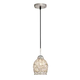 Telder Antique Finish Crystal Scroll Pendant Ceiling Lamp