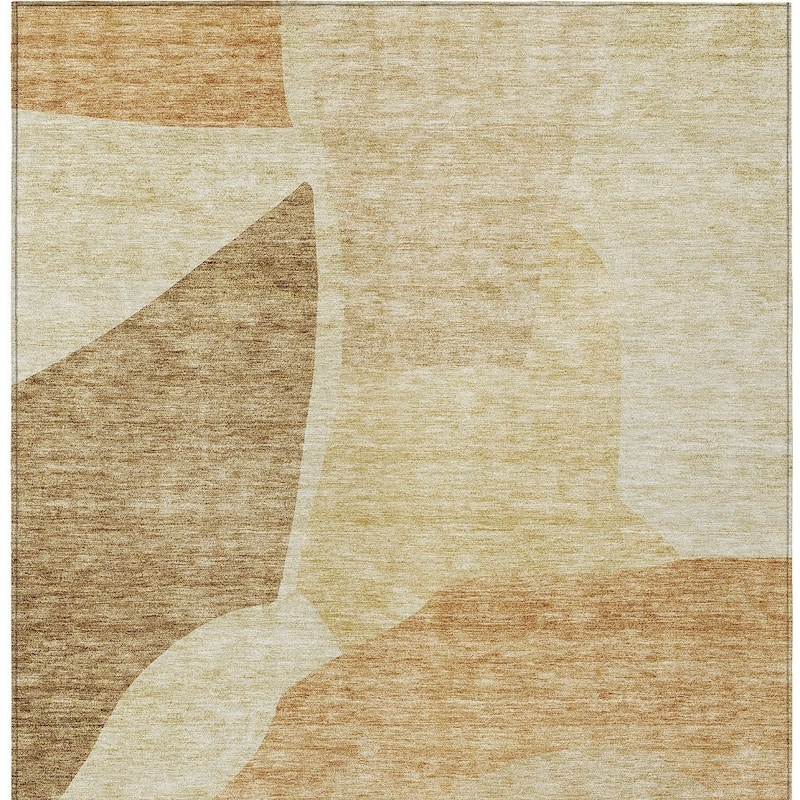 HomeRoots Abstract Transitional Rectangle Outdoor Rug