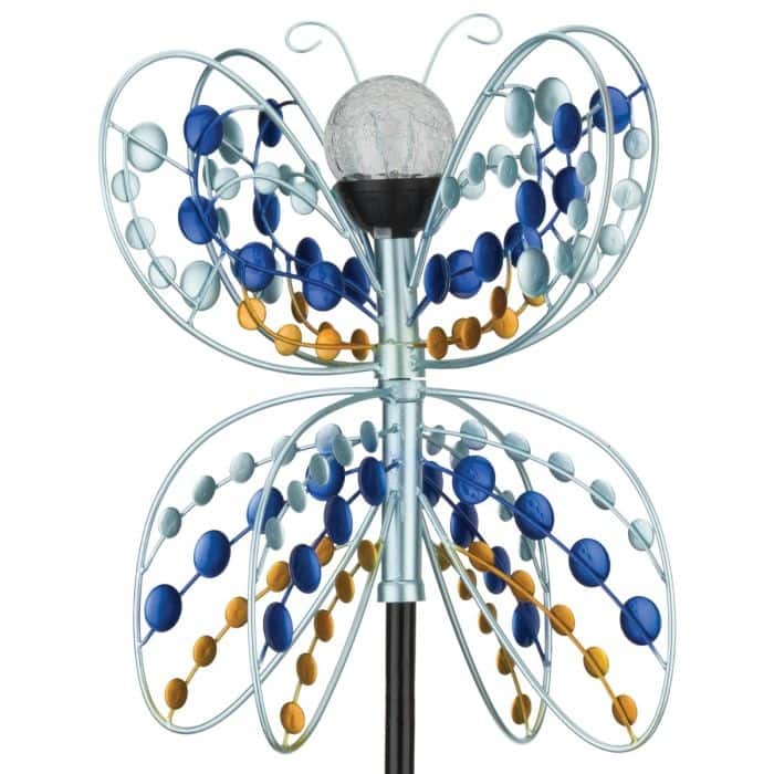 Solar Wind Spinner Stake - Butterfly