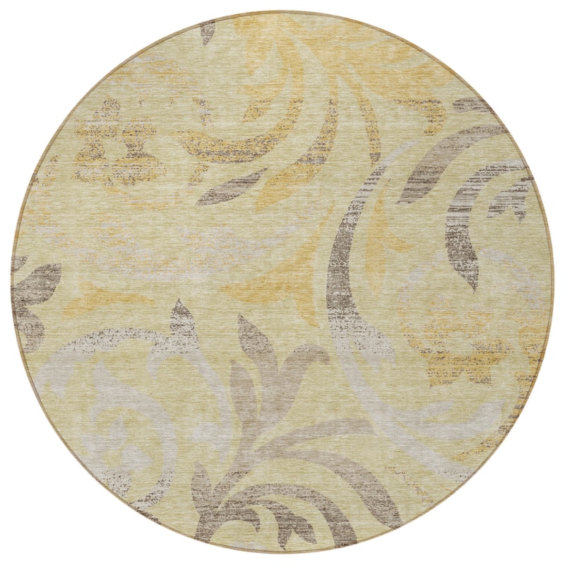 HomeRoots Floral Transitional Rectangle Outdoor Rug