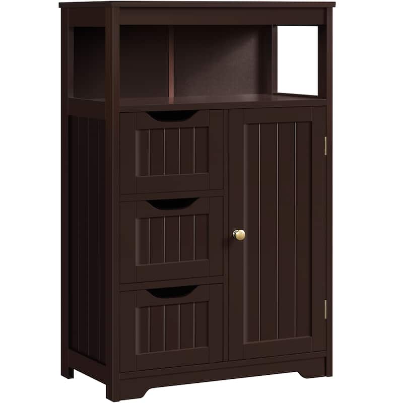 Yaheetech Bathroom Floor Cabinet Bedroom Cabinet Storage Organizer