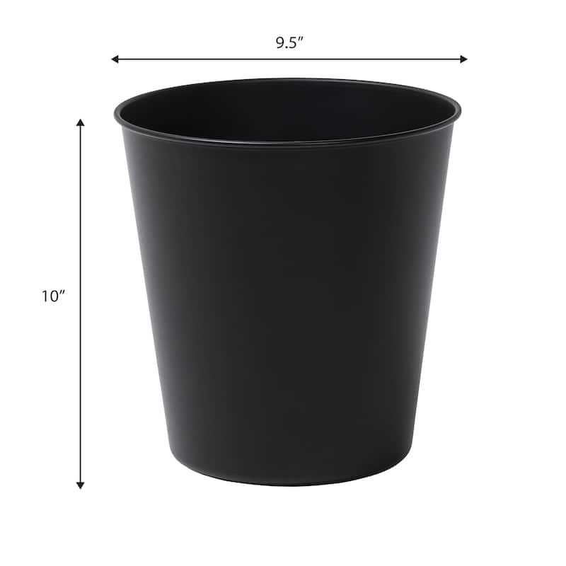 happimess Nolan Modern Classic Smooth Steel 2-Gallon Wastebasket