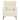 Wood, Winged Arm Chair, Ivory 42.0"H - 32.0" x 35.0" x 42.0"