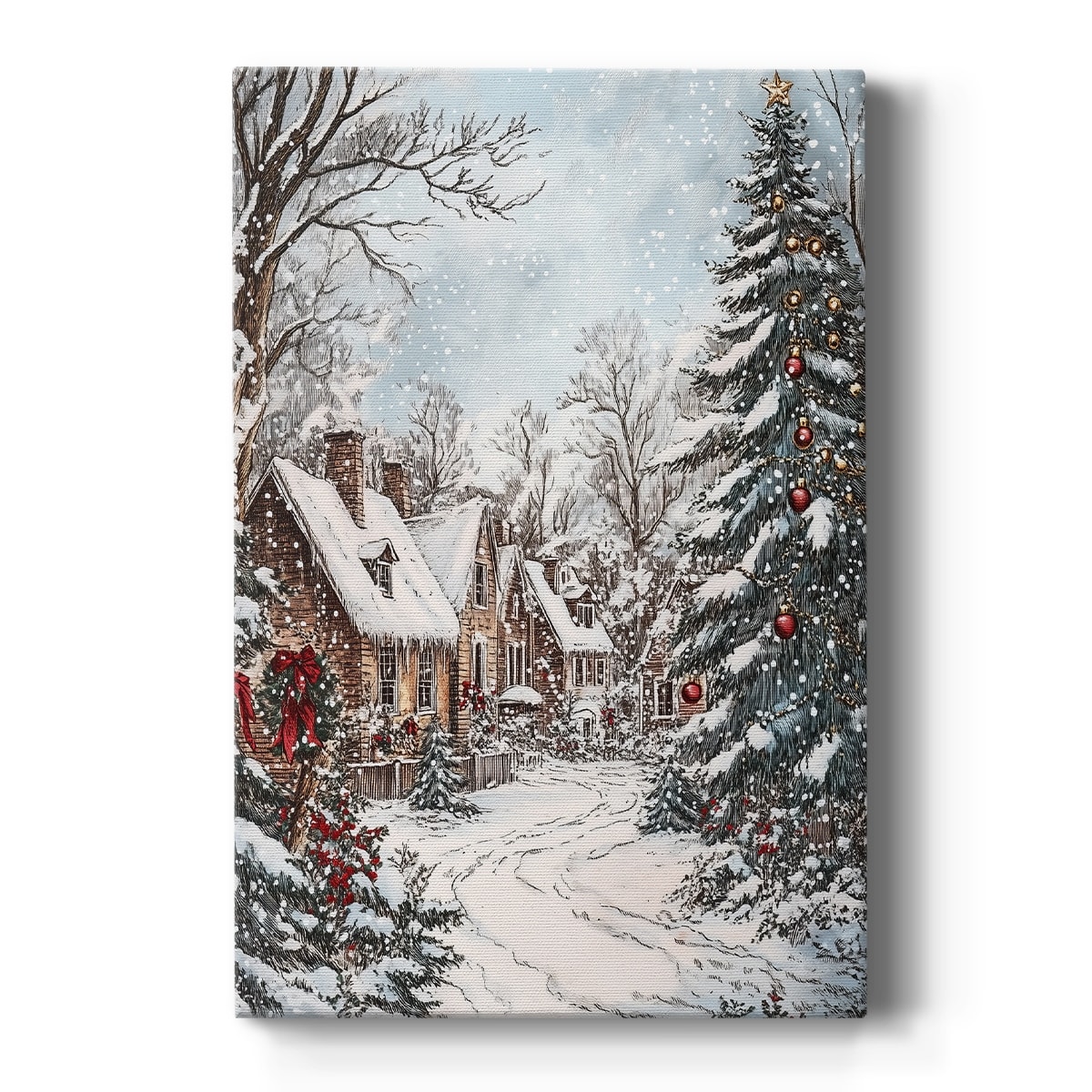 Christmas Holiday Art - Gallery Wrapped Canvas DXXIV