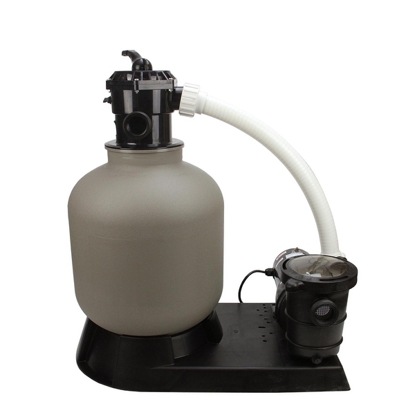 above ground pool with filter and pump