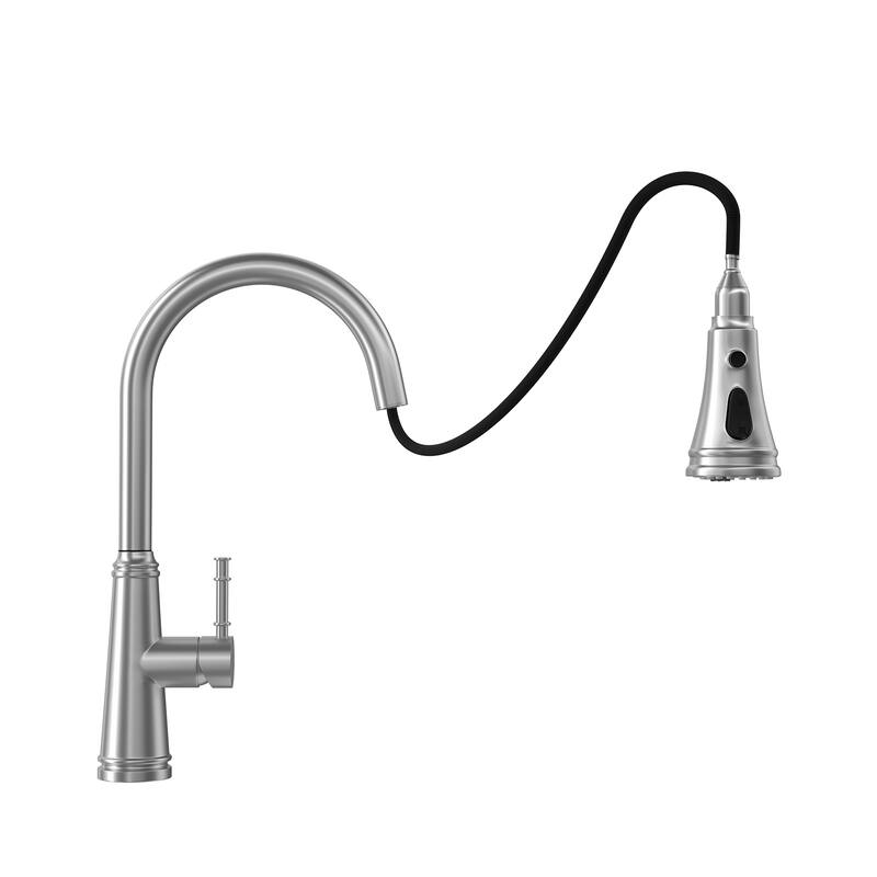 Single Lever Kitchen Sink Faucets with Pullout Sprayer