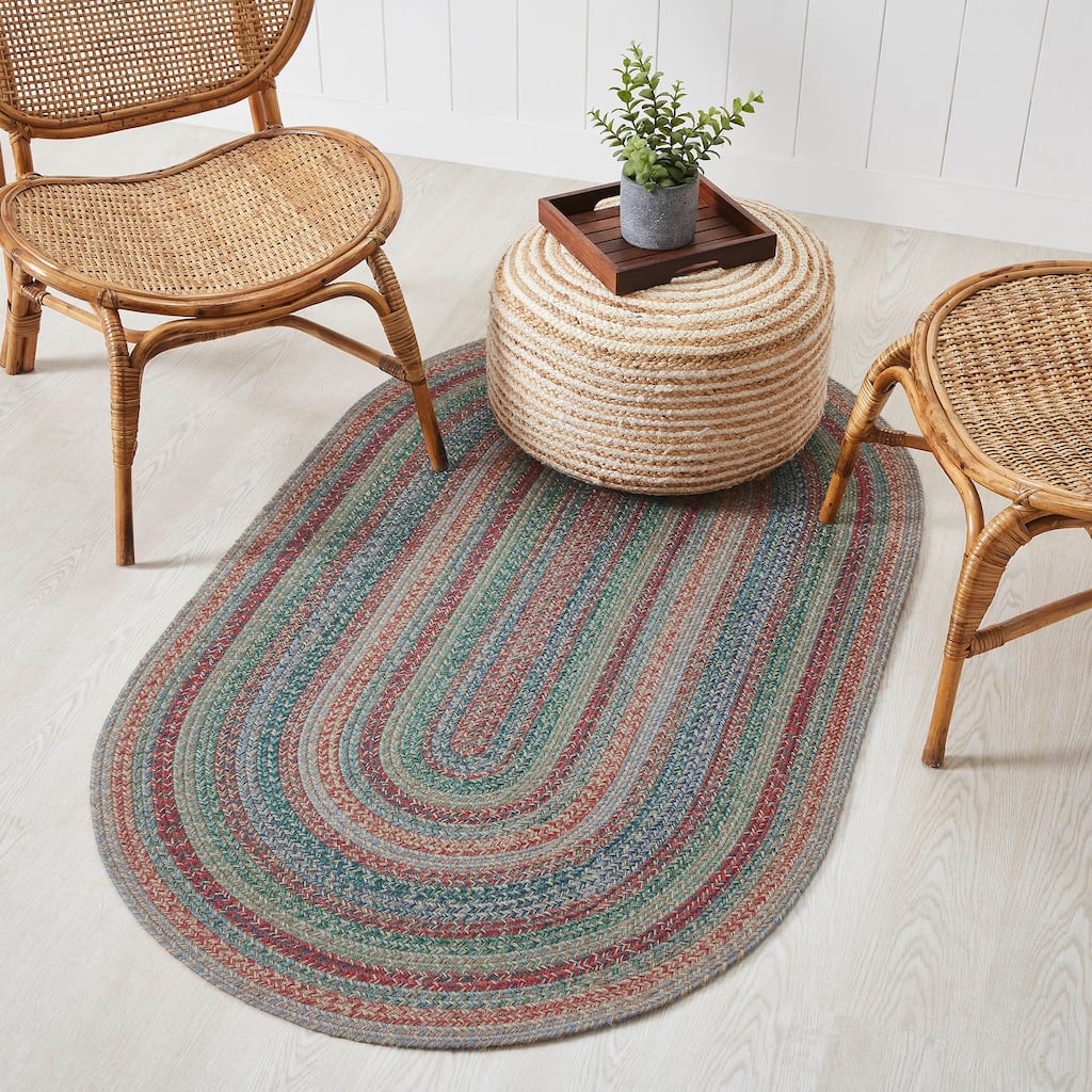 Multi Jute Rug Oval w/ Pad 36x60