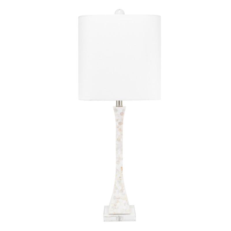 Catalina Table Lamp with Mother of Pearl and Acrylic Shade
