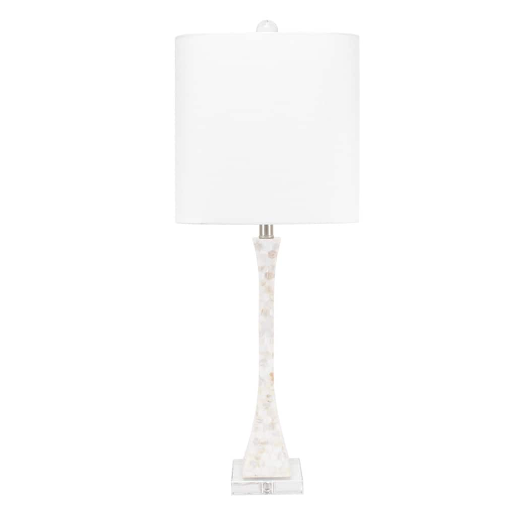 Catalina Table Lamp with Mother of Pearl and Acrylic Shade