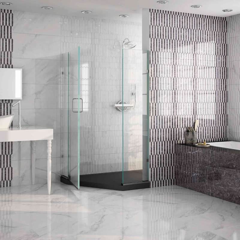 The Tile Life Tobay 18x18 White Porcelain Floor & Wall Tile