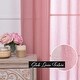 preview thumbnail 9 of 33, Aurora Home Linen-Textured Semi-Sheer Bronze Grom Curtain Panels Panels of 2-84" & 96"