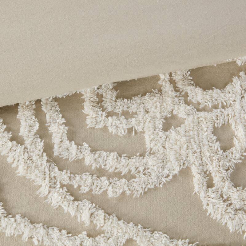 GDF Studio - Tufted Cotton Chenille Medallion Comforter Set