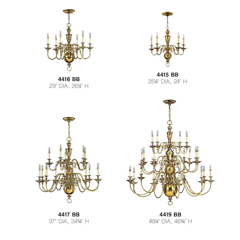 Hinkley Lighting Cambridge 15 Light 2 Tier Candle Style Chandelier