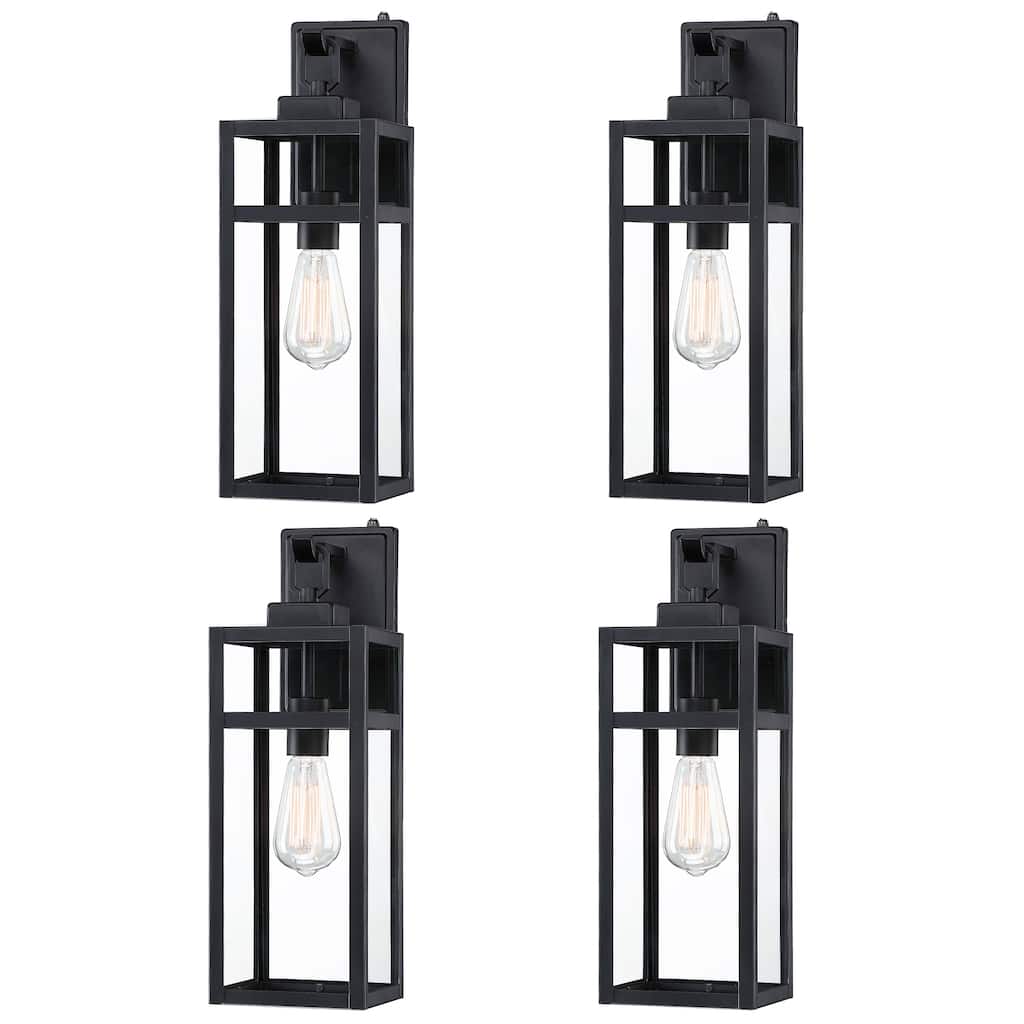 4 Pack Dusk to Down Outdoor Wall Light - 5.9"x7.76"x18.39"