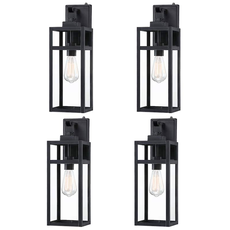 4 Pack Outdoor Wall Light Dusk to Down - 5.9"x7.76"x18.39" - 5.9"x7.76"x18.39"