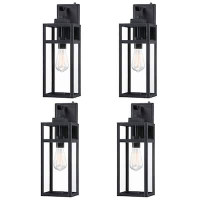 4 Pack Outdoor Wall Light Dusk to Down - 5.9"x7.76"x18.39"