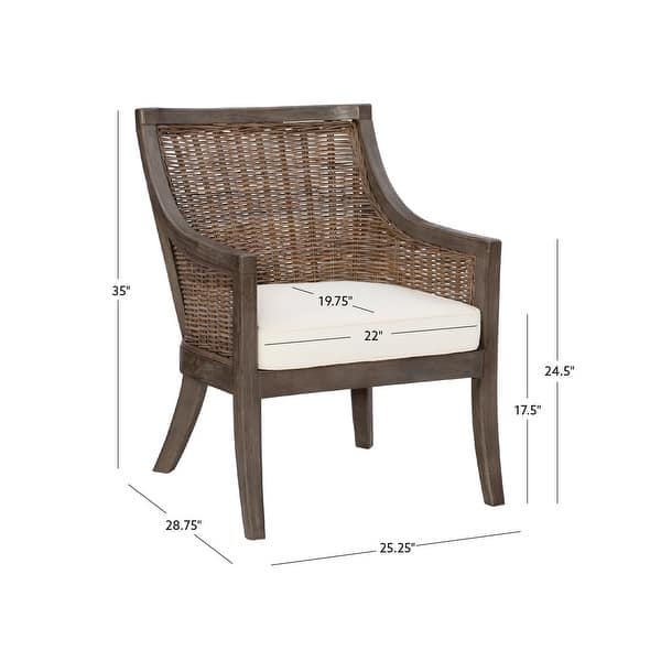 Grantville Hand Woven Rattan Accent Chair - On Sale - Overstock - 34933534