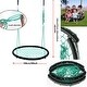preview thumbnail 4 of 6, Green 40" Disc Swings Seat Flying Saucer Tree Rope Web Net Playground Backyard - Diameter 1 meter /40inch