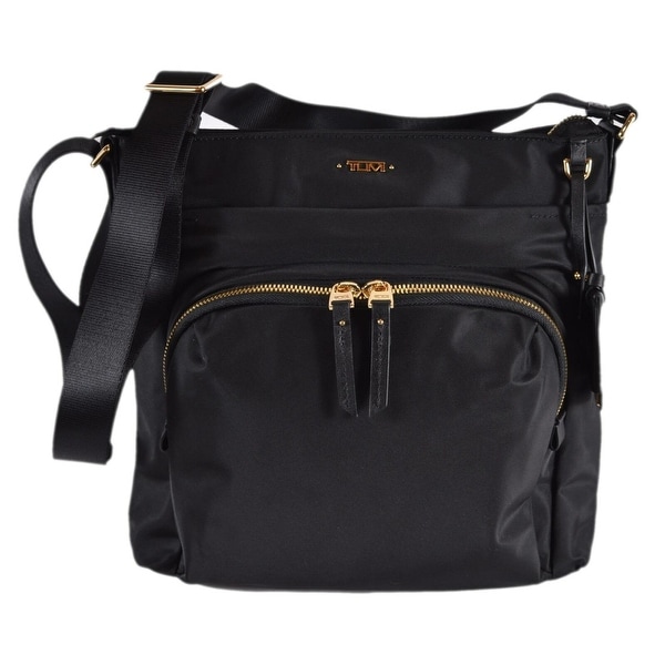 tumi black purse