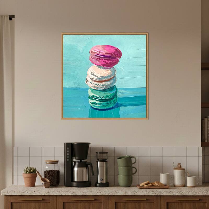 Macarons by Pauline Wegman Framed Canvas Wall Art Print