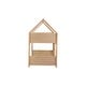 preview thumbnail 24 of 40, Twin Over Twin House Floor Bunk Bed with Roof, Guardrails & Ladder