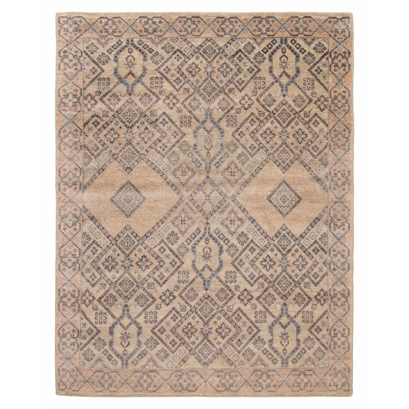ECARPETGALLERY Hand-knotted Mamluk Light Green Wool Rug - 8' x 9' 10" - Light Green - 8' x 9' 10" - Rectangle