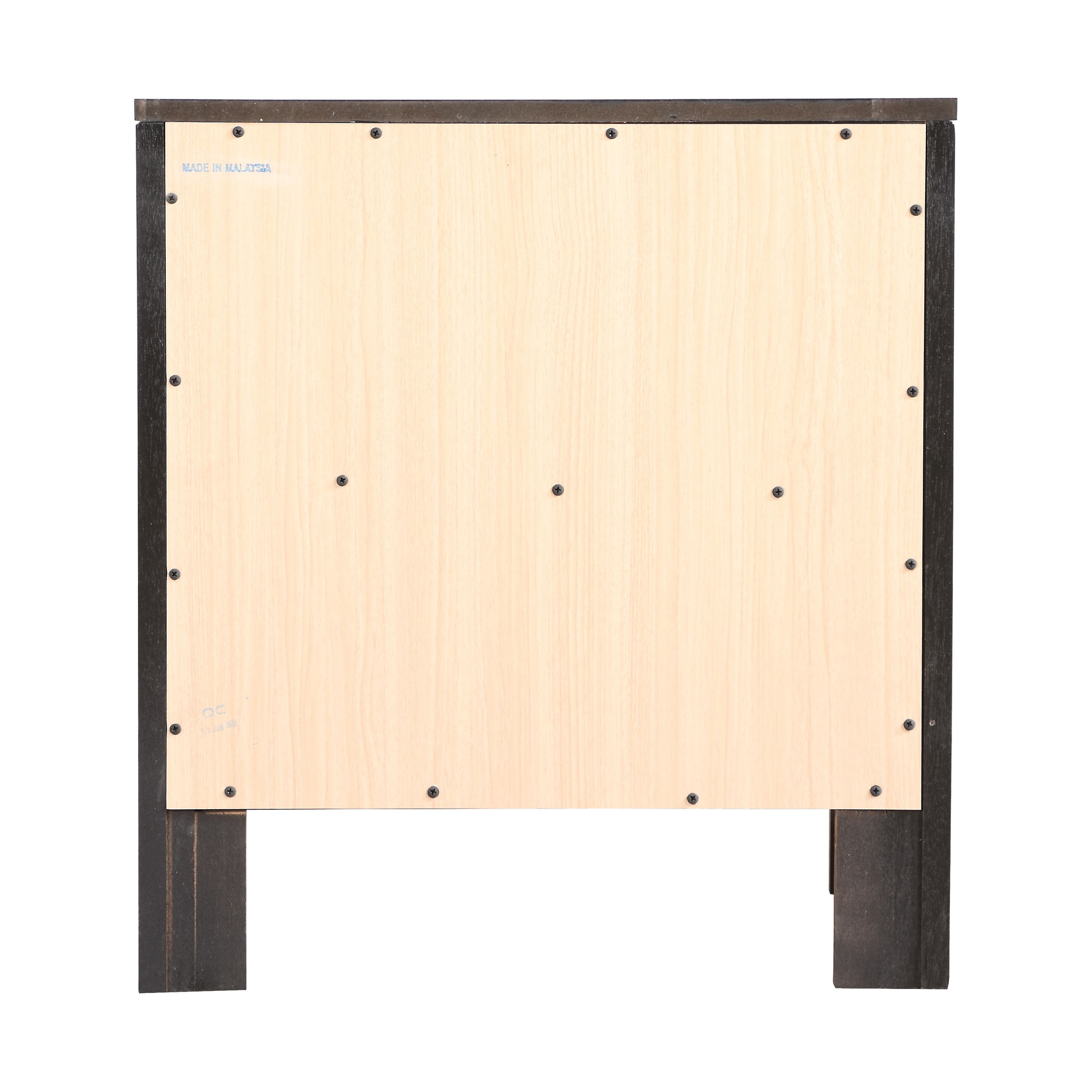 Burlington Wood Nightstand with 2 Drawers for Bedroom Storage-image