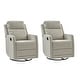 preview thumbnail 12 of 48, Diana Modern Polyester 360-degree Swivel Rocker Recliner Set of 2 by HULALA HOME