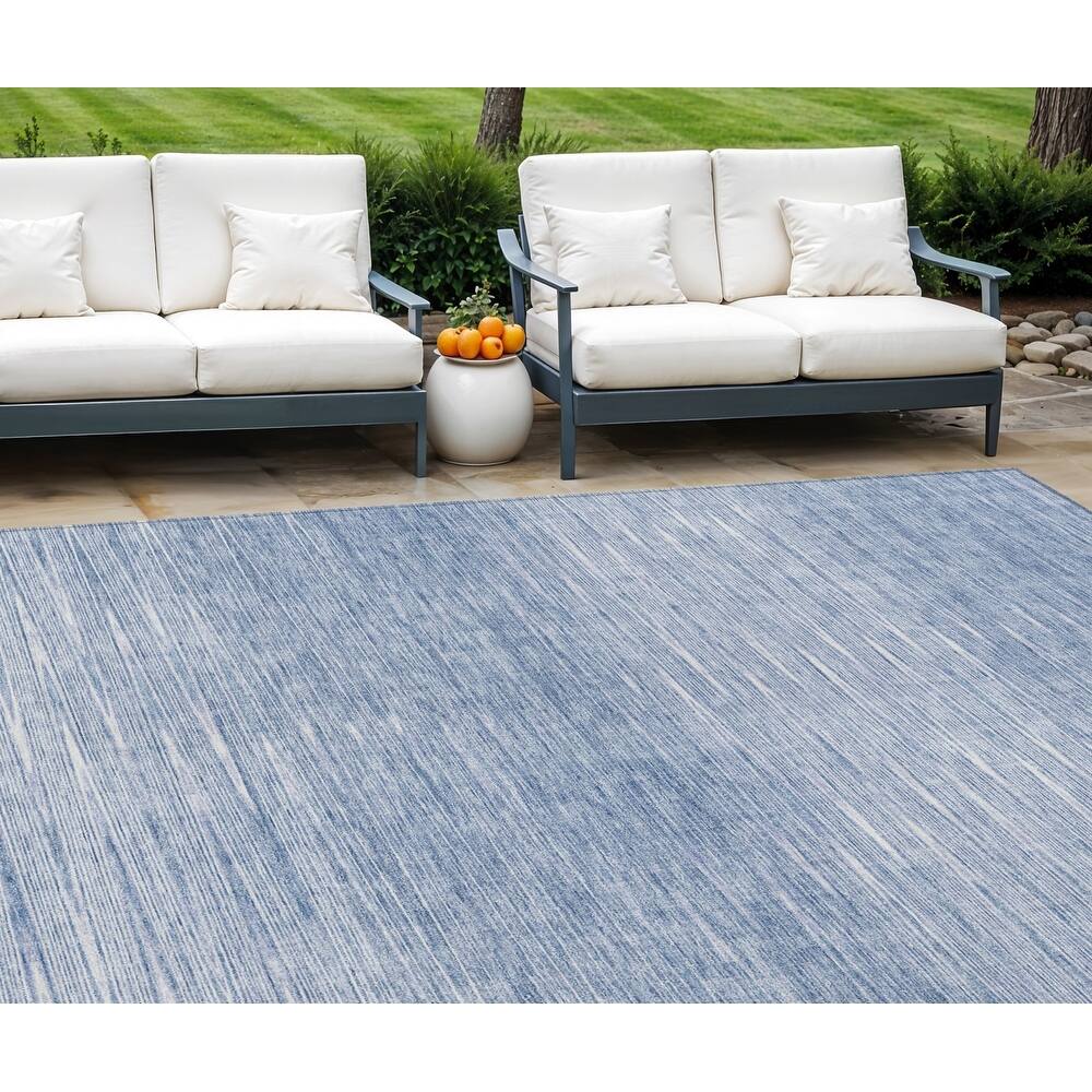 HomeRoots Abstract Transitional Rectangle Outdoor Rug