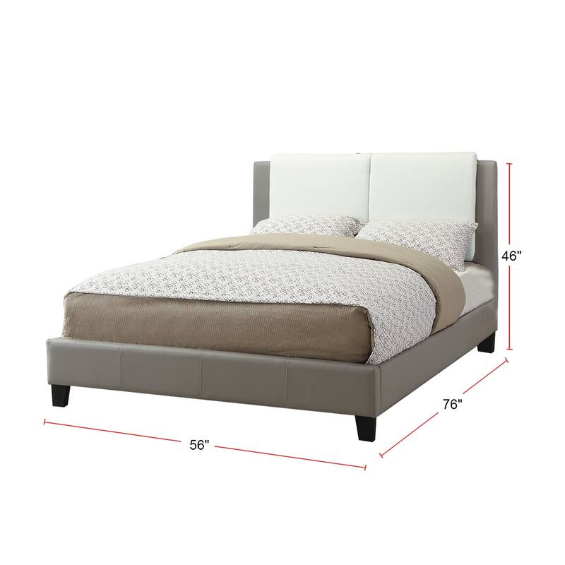 Faux Leather Upholstered Bed