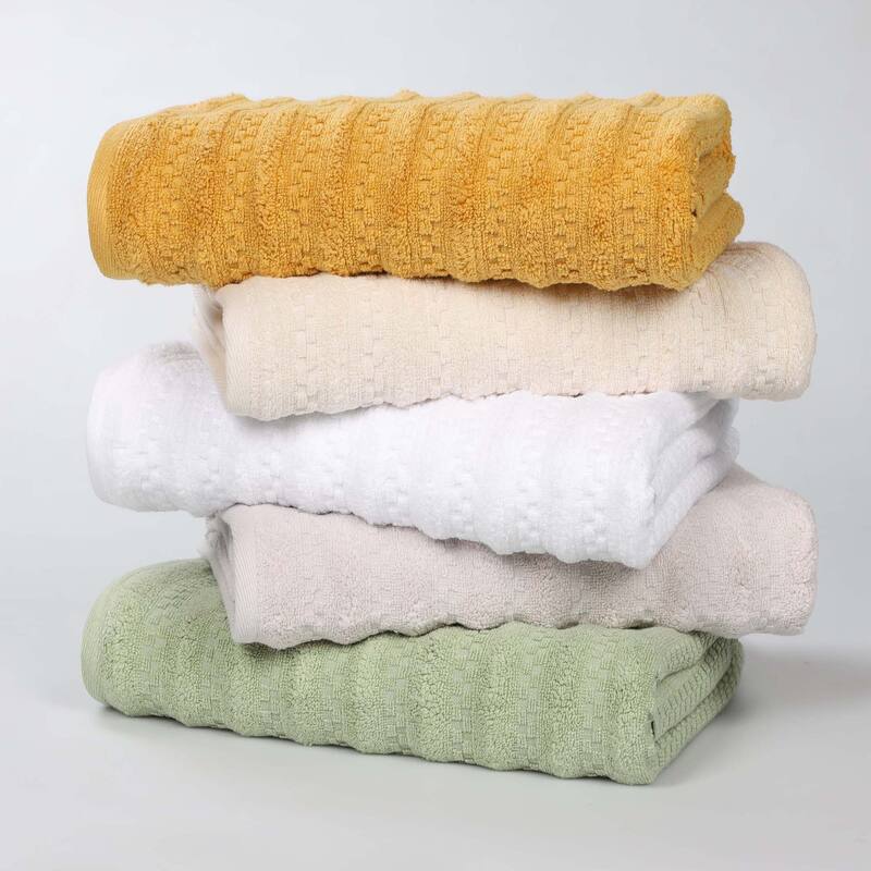 Superior Zuma Zero Twist Cotton Medium Weight Soft Absorbent Bath Sheets, Set of 2