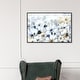 preview thumbnail 11 of 23, Oliver Gal 'Fields of Blue' Floral and Botanical Wall Art Framed Canvas Print Flowers - Blue, White
