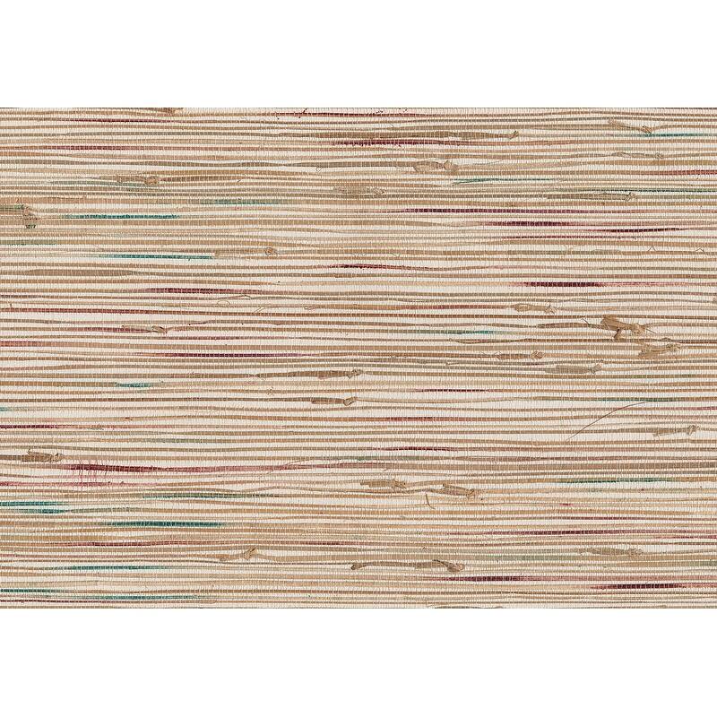 Advantage Ken Khaki Grasscloth Wallpaper - 36in x 288in x 5.025in